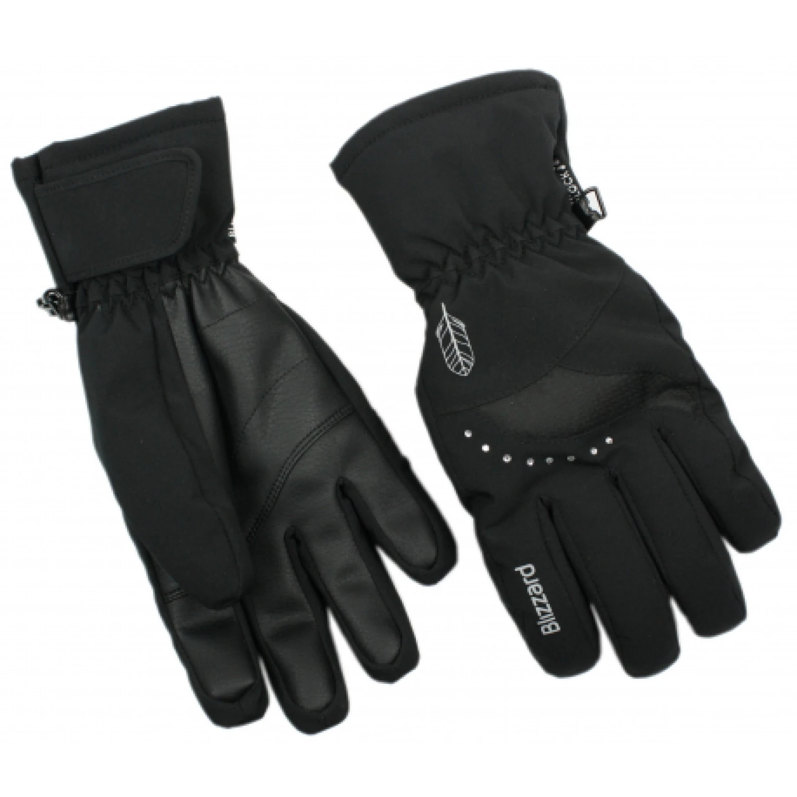 Dámske lyžiarske rukavice BLIZZARD Viva Davos ski gloves, black · záber 1