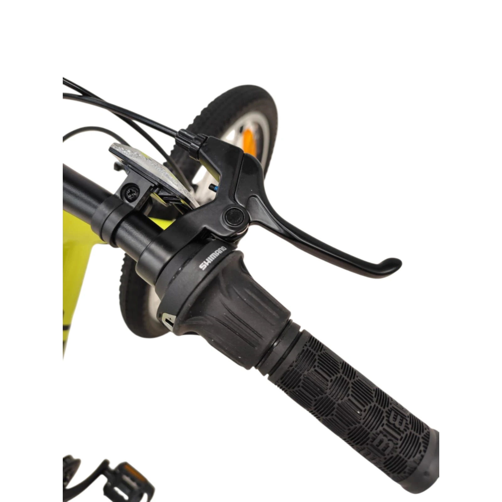 Detský horský bicykel AMULET 20 Speedy, fluo yellow black · záber 3