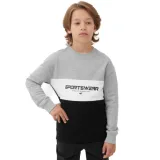 Chlapčenská mikina 4F JUNIOR SWEATSHIRT-JAW23TSWSM630-27M-COLD LIGHT GREY MELANGE · záber 1