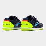 Chlapčenské futbalové kopačky halové JOMA Top Flex 2533 K IC navy blue green · záber 4