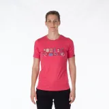 Dámske turistické tričko s krátkym rukávom NORTHFINDER MINNIE-634-pinkmelange · záber 3