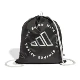 Vrecko na prezúvky ADIDAS GYMSACK TAPE BLACK WHITE · záber 1