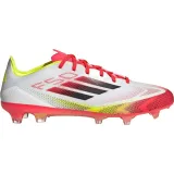 Pánske futbalové kopačky outdoorové ADIDAS F50 Pro M FG cloud white core black solar yellow · záber 2