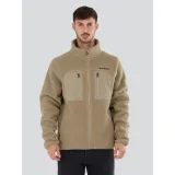 Pánska turistická mikina so zipsom FUNDANGO Haven Hybrid Jacket-636-cashmere · záber 2