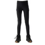 Dievčenské turistické legíny 4F JUNIOR TROUSERS FNK-4FJWSS24TFTRF493-21S-BLACK · záber 1