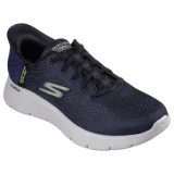 Pánska rekreačná obuv SKECHERS Go Walk Flex New World Slip-Ins navy lime · záber 1