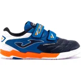 Chlapčenské futbalové kopačky halové JOMA Cancha 2403 K IC navy blue royal blue · záber 2