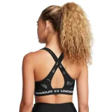 Dámska tréningová športová podprsenka UNDER ARMOUR Crossback Mid Print-BLK · záber 3