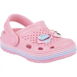 Dievčenské kroksy (rekreačná obuv) COQUI Lindo + Amulet K baby pink · záber 1