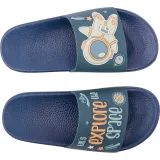 Chlapčenské šlapky (plážová obuv) COQUI Ruki navy niagara blue space · záber 3