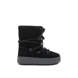 Dievčenské členkové zimné topánky MOON BOOT JTRACK SUEDE, 003 black · záber 1