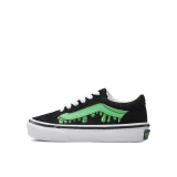 Chlapčenská vychádzková obuv VANS UY Old Skool (Suede Canvas) glow slime black green · záber 3