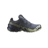 Pánska bežecká trailová obuv SALOMON Speedcross 6 GTX M grisaille carbon tea · záber 2