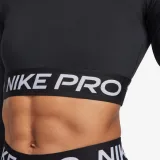 Dámske tréningové tričko s dlhým rukávom NIKE PRO DF 365 CROP LS-010 BLACK WHITE · záber 5