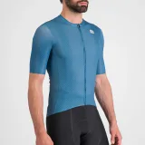 Pánsky cyklistický dres s krátkym rukávom SPORTFUL Checkmate jersey, blue sea berry blue · záber 4