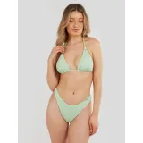 Dámske plavky vrchný diel FUNDANGO Innisfil Triangle Jacquard Top-521-pool green · záber 2