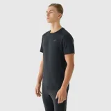 Pánske tréningové tričko s krátkym rukávom 4F TSHIRT FNK M1343-20S-DEEP BLACK · záber 3
