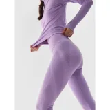 Dámske termo nohavice 4F SEAMLESS UNDERWEAR-WAW24USEAF159-52S-LIGHT VIOLET · záber 2