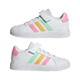 Dievčenská rekreačná obuv ADIDAS Grand Court cloud white pulse mint beam pink · záber 3