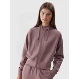 Dámska mikina so zipsom 4F SWEATSHIRT-AW23TSWSF0766-83S-BEIGE · záber 2