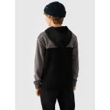 Chlapčenská mikina s kapucňou 4F JUNIOR SWEATSHIRT-JWAW24TSWSM1222-20S-DEEP BLACK · záber 3