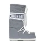 Dievčenské vysoké zimné topánky MOON BOOT ICON REFLEX, 001 silver · záber 1