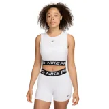 Dámske tréningové tričko s krátkym rukávom NIKE PRO DF 365 CROP TANK-100 WHITE BLACK · záber 1
