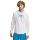 Pánska mikina s kapucňou UNDER ARMOUR UA Rival Terry Logo Hood-WHT · záber 1