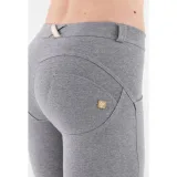 Dámske jeggings nohavice FREDDY WR.UP® skinny push up organic cotton trousers with regular waist-Grey · záber 4