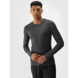 Pánske tréningové tričko s dlhým rukávom 4F LONGSLEEVE FNK-WAW24TFLOM273-22M-ANTHRACITE MELANGE · záber 2