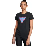 Dámske tričko s krátkym rukávom UNDER ARMOUR PROJECT ROCK PROJECT ROCK W Underground Core T-BLK · záber 1