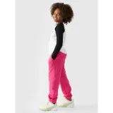 Dievčenské tepláky 4F JUNIOR TROUSERS-JWAW24TTROF754-55S-HOT PINK · záber 2