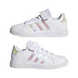 Dievčenská rekreačná obuv ADIDAS GRAND COURT 2.0 EL FTWWHT IRIDES FTWWHT · záber 4
