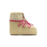 Dámske nízke zimné topánky MOON BOOT MB ICON LOW SUEDE LACES-B021 LIGHT YELLOW · záber 1