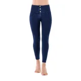 Dámske jeggings nohavice FREDDY WR.UP® superskinny push up 7 8 jeggings with high waist and buttons-Blue · záber 1