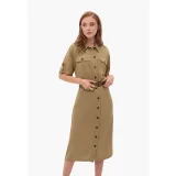 Dámske šaty VOLCANO HANA-102-BEIGE · záber 2