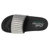 Dámske šlapky (plážová obuv) SKECHERS Pops Up New Spark W black silver · záber 3