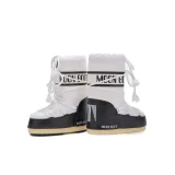 Vysoké zimné topánky MOON BOOT MB ICON NYLON, NA02 BLACK WHITE · záber 3