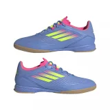 Pánske futbalové kopačky halové ADIDAS F50 League M IC blue fusion lucid lemon lucid pink · záber 4