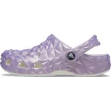Dievčenské kroksy (rekreačná obuv) CROCS Classic Iridescent Geo CGK white · záber 2