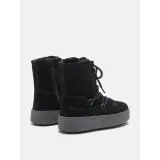 Dievčenské vysoké zimné topánky MOON BOOT JTRACK LACE SUEDE, 003 black · záber 2