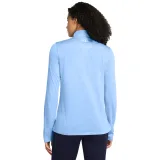 Dámska bežecká mikina s 1 2 zipsom UNDER ARMOUR Tech 1 2 Zip- Twist-BLU · záber 2
