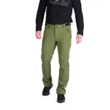 Pánske turistické softshellové nohavice NORTHFINDER MAURO-349olive · záber 1