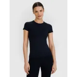 Dámske tréningové tričko s krátkym rukávom 4F TSHIRT FNK F1270-20S-DEEP BLACK · záber 2