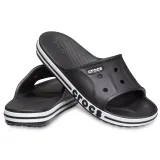 Šlapky (plážová obuv) CROCS Bayaband Slide U black white · záber 4