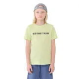 Chlapčenské tričko s krátkym rukávom 4F JUNIOR TSHIRT M2186-45N-CANARY GREEN NEON · záber 1
