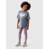 Dievčenské legíny 4F JUNIOR TIGHTS-JWMM00TTIGF178-51S-VIOLET · záber 2