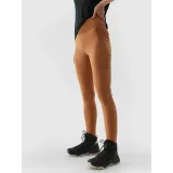 Dámske turistické legíny 4F TROUSERS FNK-WSS24TFTRF580-82S-LIGHT BROWN · záber 2