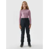 Dievčenské lyžiarske softshellové nohavice 4F JUNIOR TROUSERS FNK-JAW23TFTRF355-21S-BLACK · záber 2