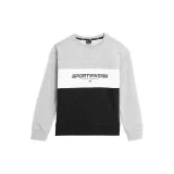 Chlapčenská mikina 4F JUNIOR SWEATSHIRT-JAW23TSWSM630-27M-COLD LIGHT GREY MELANGE · záber 4